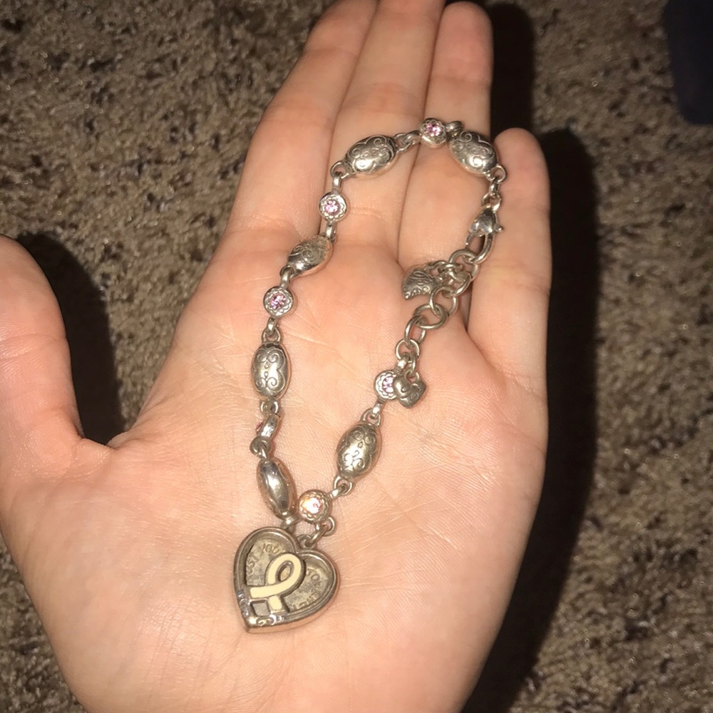 Breast Cancer Charm Bracelet